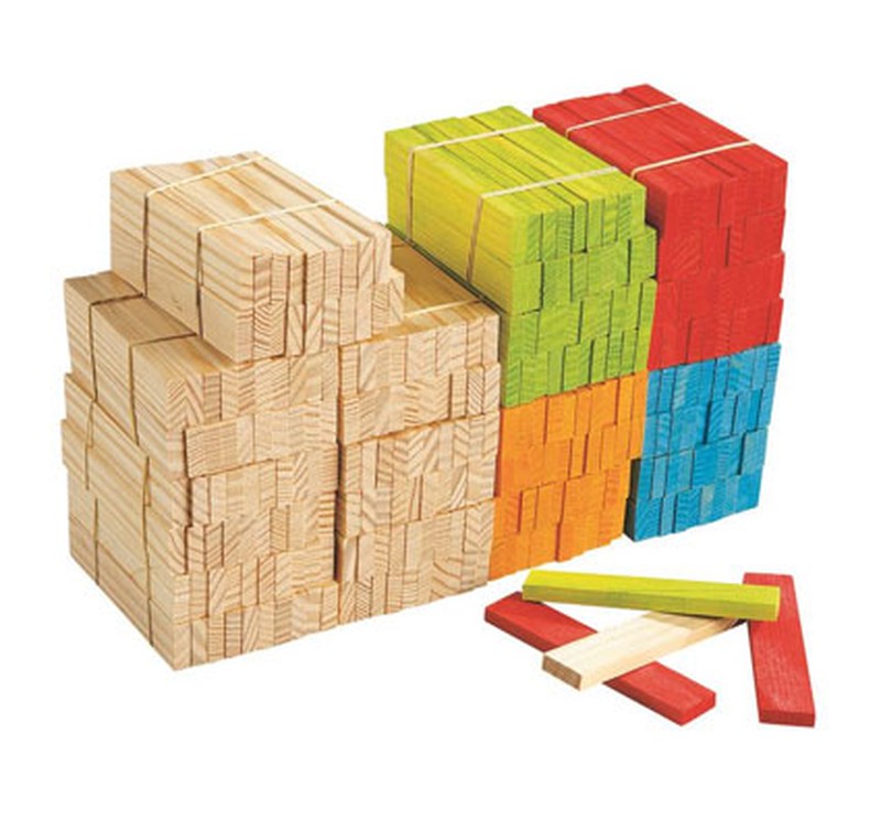 Listones de construccion de madera colores 300 unid. — La Tienda De La  Familia