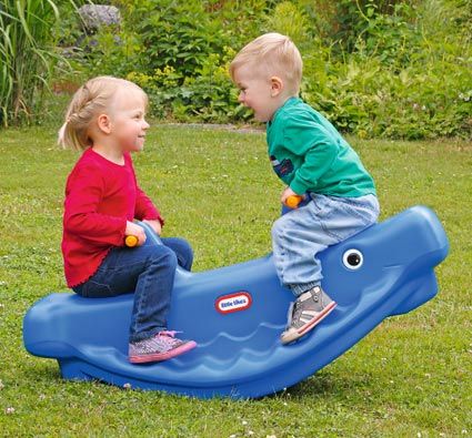 Little tikes Balancin infantil la ballena para 3 niños
