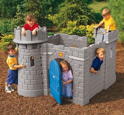 Little tikes castillo infantil de exterior con tobogan