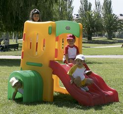 Little tikes Tobogan infantil doble multicolor