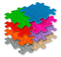 Losetas sensoriales de suelo arcoíris