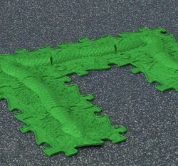 Losetas sensoriales de suelo la serpiente