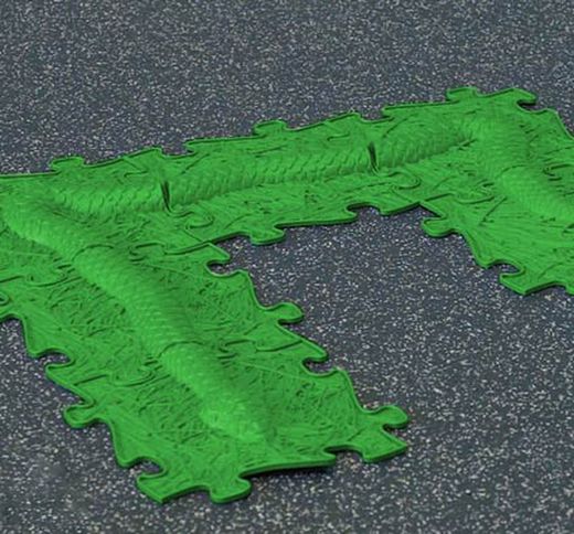 Losetas sensoriales de suelo la serpiente