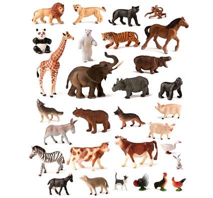 Lote 30 animales surtidos