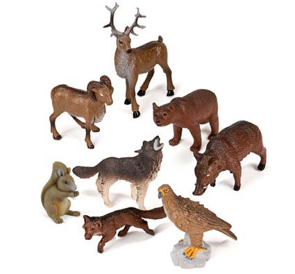 Lote 8 animales del bosque