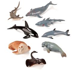 Lote 8 animales marinos