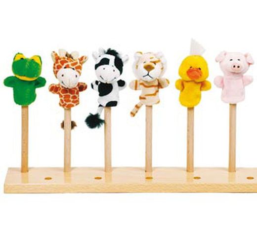 Lote de 6 marionetas de dedo