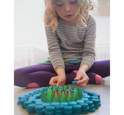 Set Mandala monedas azules