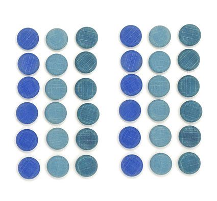 Set Mandala monedas azules