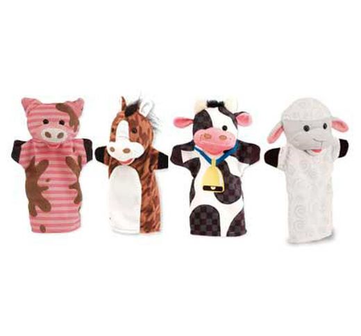 Marionetas animales de la granja