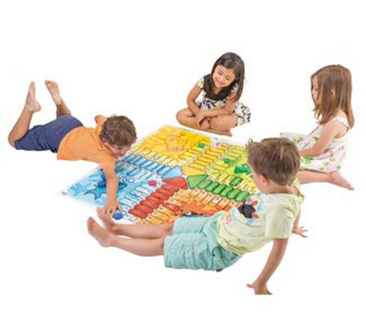 Mega parchis infantil para exterior e interior