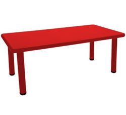 Mesa infantil de polietileno rectangular altura 46cm