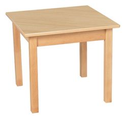 Mesa cuadrada infantil de madera 60x60cm