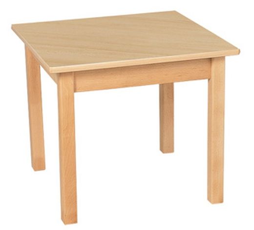 Mesa cuadrada infantil de madera 60x60cm