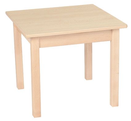 Mesa cuadrada infantil de madera 60x60cm