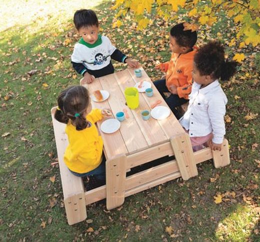 Mesa picnic y de experimentación infantil Los Elementos
