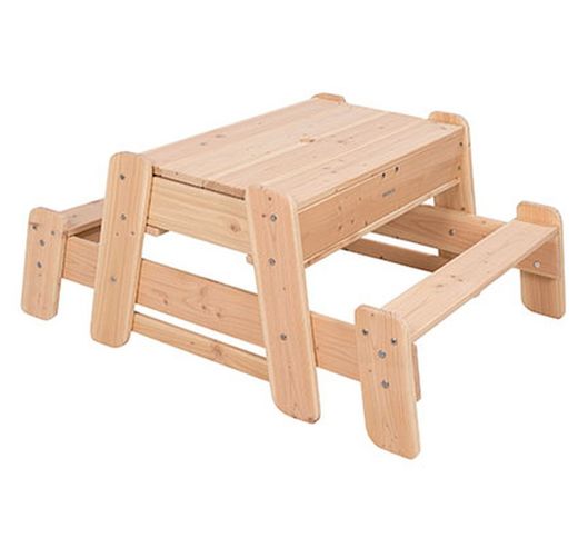 Mesa picnic y de experimentación infantil Los Elementos