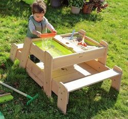 Mesa picnic y de experimentación infantil Los Elementos