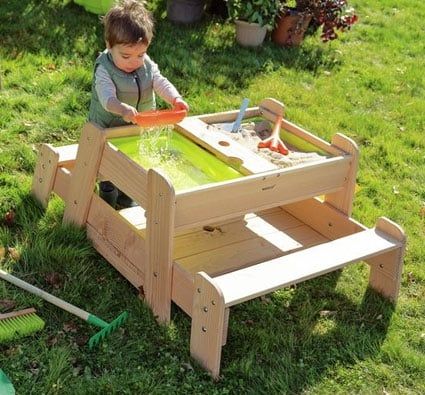 Mesa picnic y de experimentación infantil Los Elementos