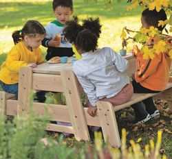 Mesa picnic y de experimentación infantil Los Elementos