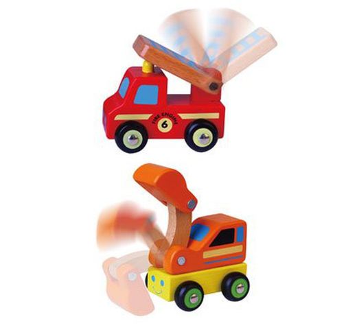 Mini vehículos de madera servicios públicos