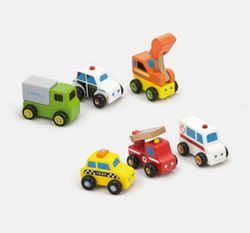 Mini vehículos de madera servicios públicos