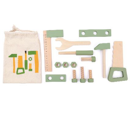 Mis primeras herramientas de madera con bolsa