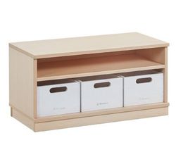 Mueble base pequeño con tres cubetas medianas