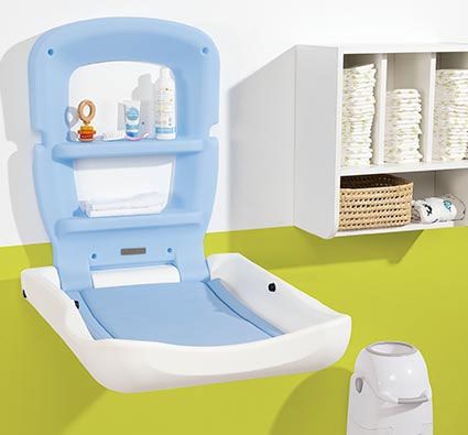 Mueble cambiador mural cleany