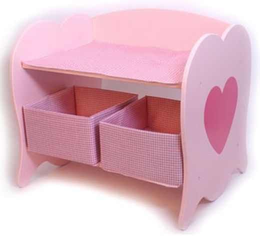 Mueble cambiador para muñecas