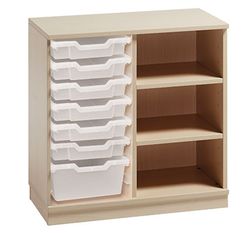 Mueble gamma 11 con cubetas y estantes (comp.catalogo 6 pequeñas y 1 mediana)