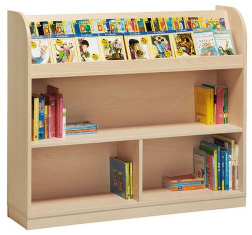Mueble maxi libreria biblioteca curvo lateral