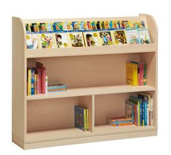Mueble maxi libreria biblioteca curvo lateral
