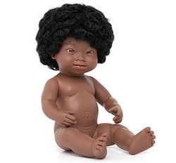 Muñeca africana con síndrome se Down de 38 cm