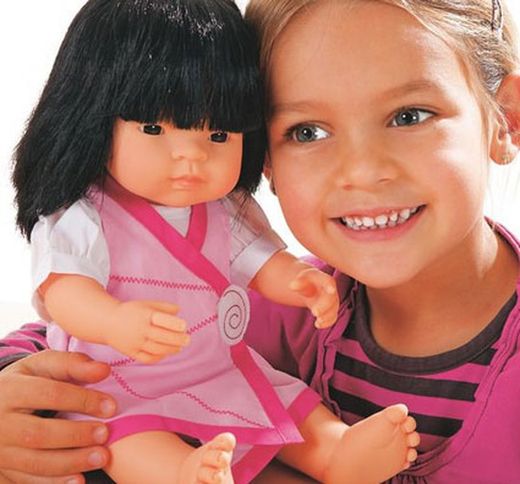 Muñeca asiática niña largo 38 cm
