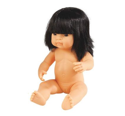 Muñeca asiática niña largo 38 cm