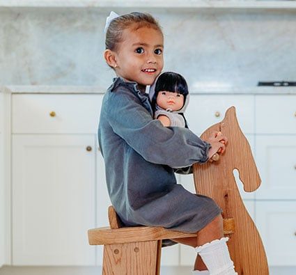 Muñeca asiática niña largo 38 cm