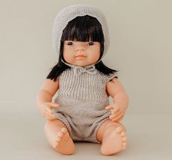 Muñeca asiática niña largo 38 cm