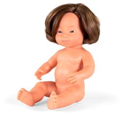 Muñeca europea con síndrome de Down 38 cm