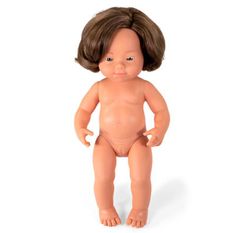 Muñeca europea con síndrome de Down 38 cm