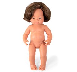 Muñeca europea con síndrome de Down 38 cm