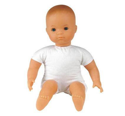 Muñeca de cuerpo blando sin cabello europea alt 30 cm