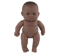 Muñeco cuerpo duro sin cabellos mestizo niña