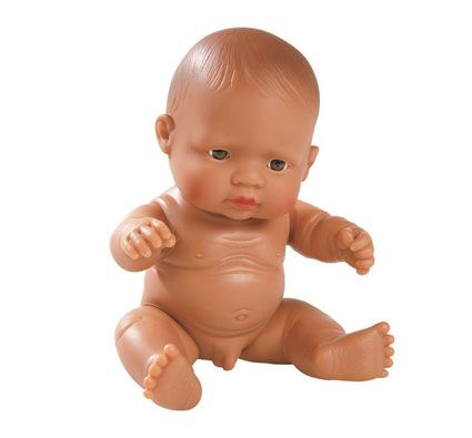 Muñeco cuerpo duro sin cabellos mestizo niño