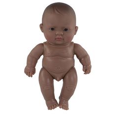 Muñeco cuerpo duro sin cabellos mestizo niño