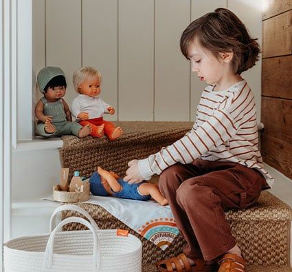 Muñeco mestizo niño largo 38 cm