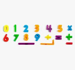 Números magnéticos pequeños 3.4 cm - lote de 162