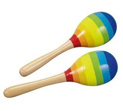 Pareja de maracas infantiles los colorines