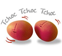 Pareja huevos sonoros nº 3 - rojo