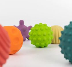 Pelotas sensoriales táctiles set de 6 pelotas